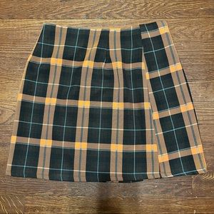 Nasty Gal Plaid Skirt